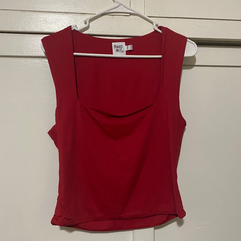 Princess Polly Red Crop Top